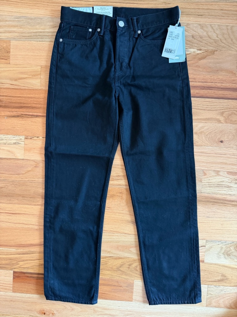 H&M Black Straight-Leg Jeans - Classic Fit